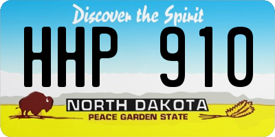 ND license plate HHP910