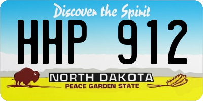 ND license plate HHP912