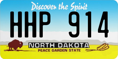 ND license plate HHP914