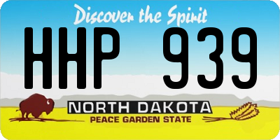 ND license plate HHP939