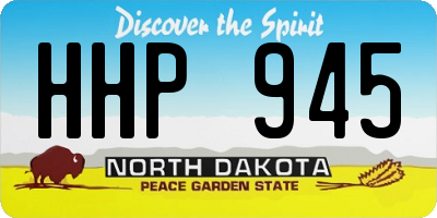 ND license plate HHP945