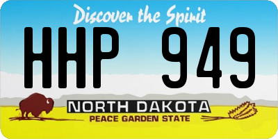 ND license plate HHP949