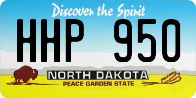 ND license plate HHP950