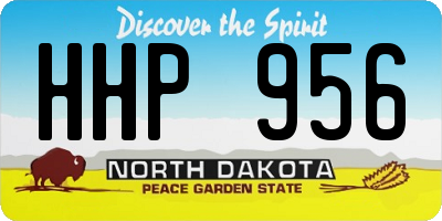 ND license plate HHP956