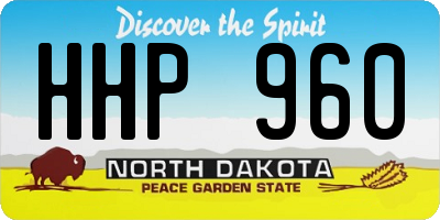 ND license plate HHP960