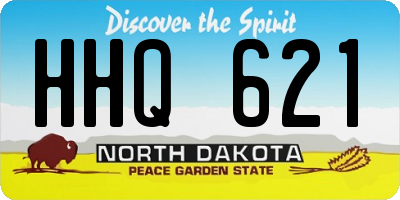 ND license plate HHQ621