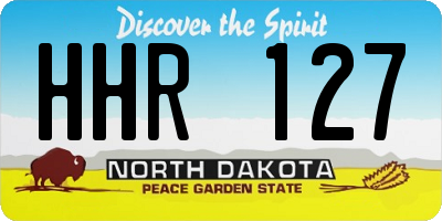 ND license plate HHR127