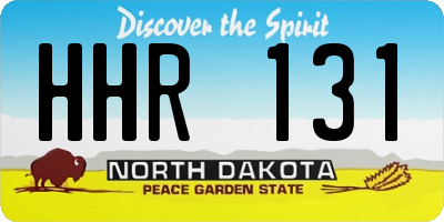 ND license plate HHR131
