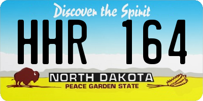 ND license plate HHR164