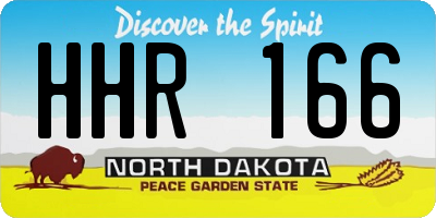 ND license plate HHR166
