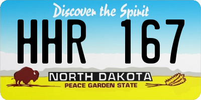ND license plate HHR167