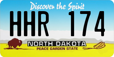 ND license plate HHR174