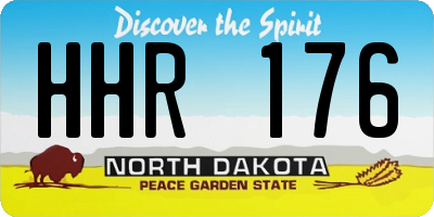 ND license plate HHR176