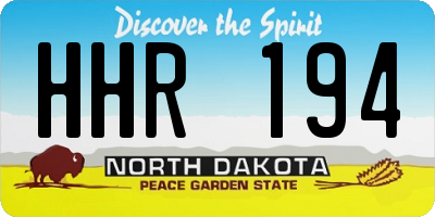 ND license plate HHR194