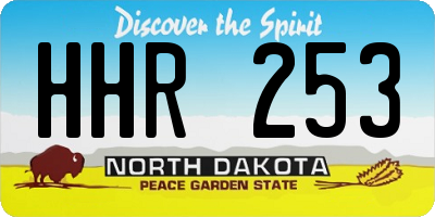 ND license plate HHR253