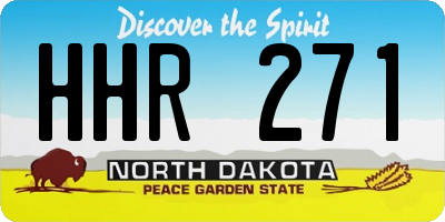 ND license plate HHR271
