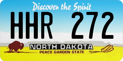 ND license plate HHR272