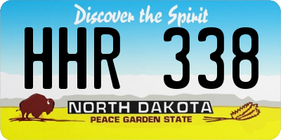 ND license plate HHR338
