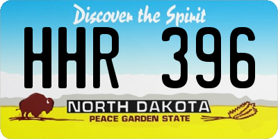 ND license plate HHR396