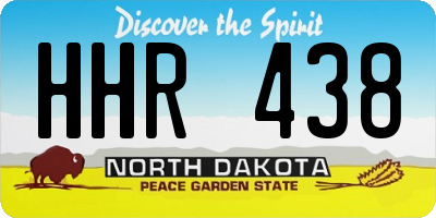 ND license plate HHR438