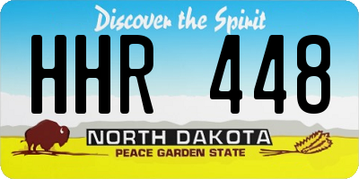 ND license plate HHR448