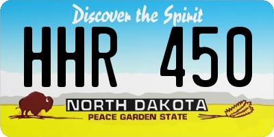 ND license plate HHR450
