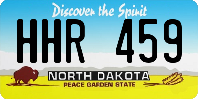 ND license plate HHR459