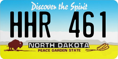 ND license plate HHR461