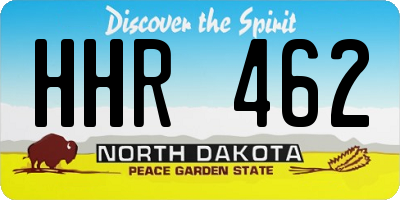 ND license plate HHR462