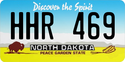 ND license plate HHR469