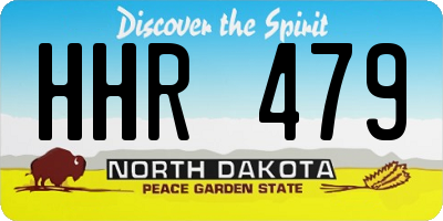 ND license plate HHR479