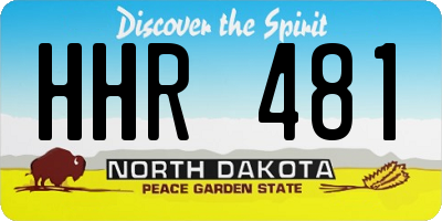 ND license plate HHR481