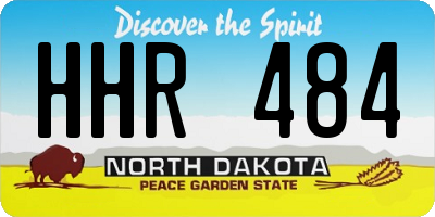 ND license plate HHR484