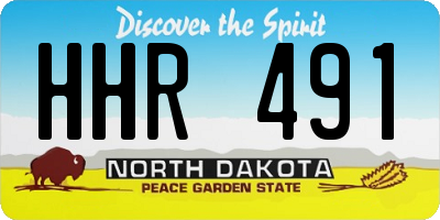 ND license plate HHR491