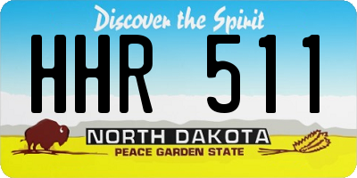 ND license plate HHR511