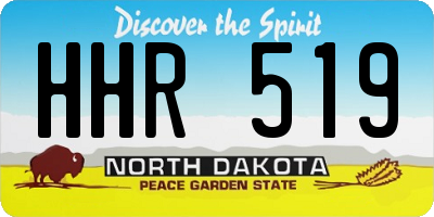 ND license plate HHR519