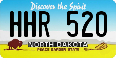 ND license plate HHR520
