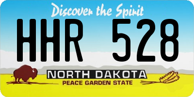 ND license plate HHR528
