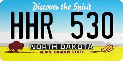 ND license plate HHR530