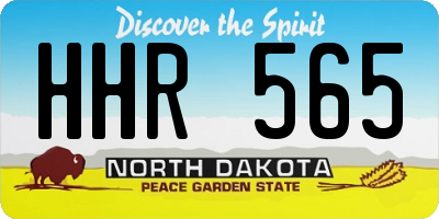 ND license plate HHR565