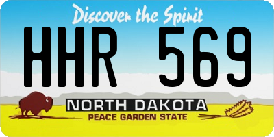 ND license plate HHR569