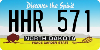 ND license plate HHR571
