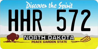 ND license plate HHR572