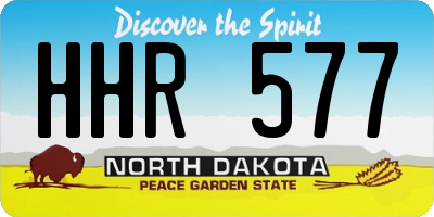 ND license plate HHR577