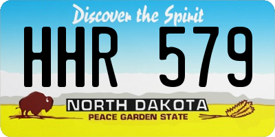 ND license plate HHR579