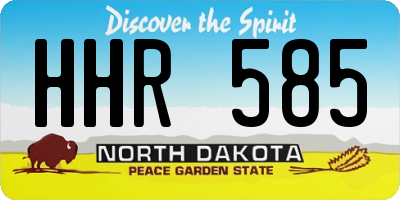ND license plate HHR585