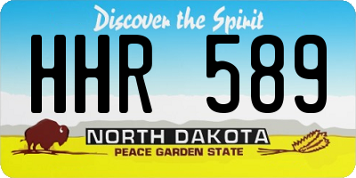 ND license plate HHR589