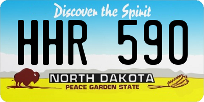 ND license plate HHR590