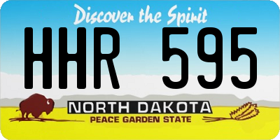 ND license plate HHR595