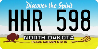 ND license plate HHR598